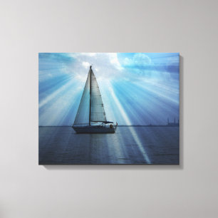 Segelboot Leinwand Wrap