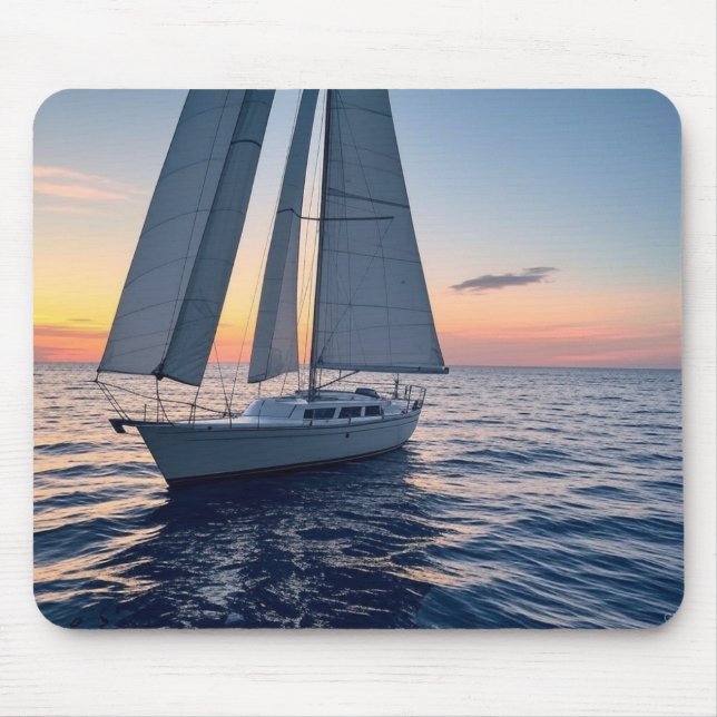 Segelboot-Mauspad Mousepad (Vorne)