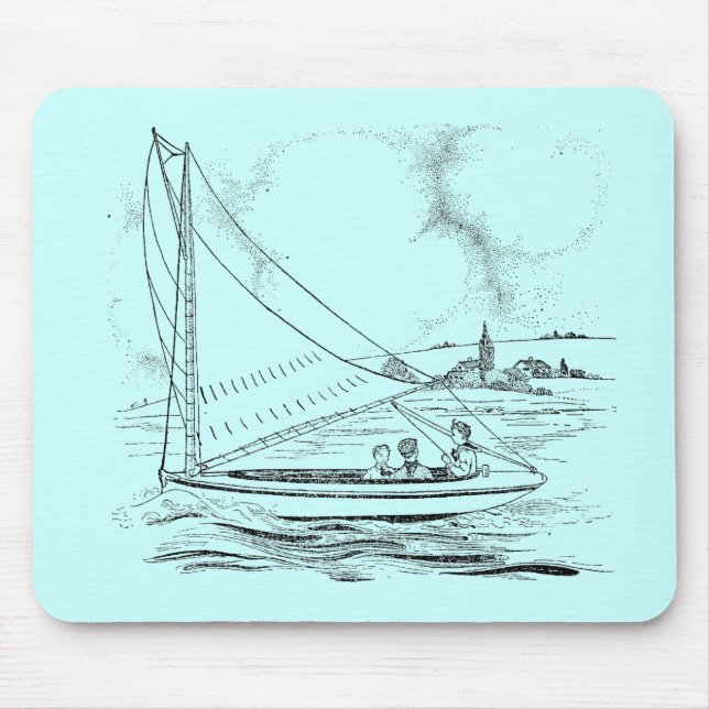 Segelboot Mousepad (Vorne)
