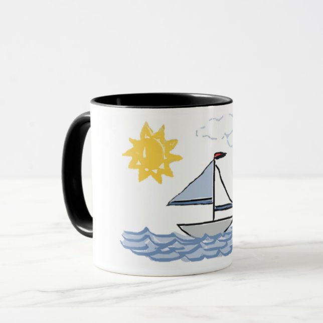 Segelboot O Tasse (Vorderseite Links)