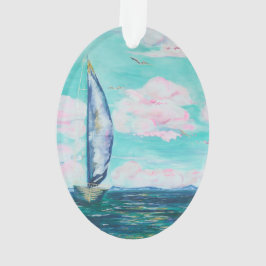 Segelboot Ornament