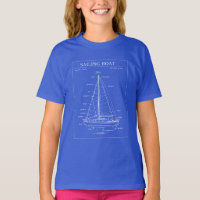 Segelboot Patent Blaupause