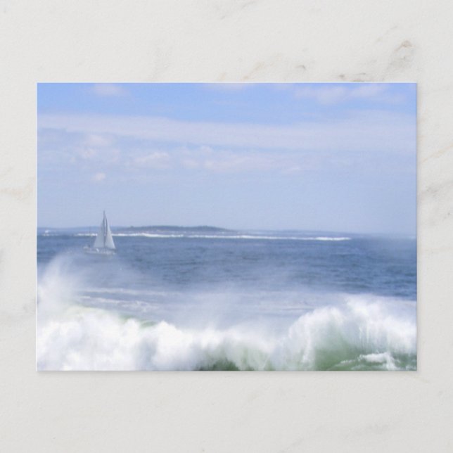 Segelboot Postkarte (Vorderseite)