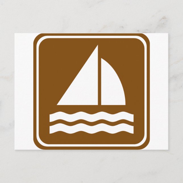 Segelboot Postkarte (Vorderseite)