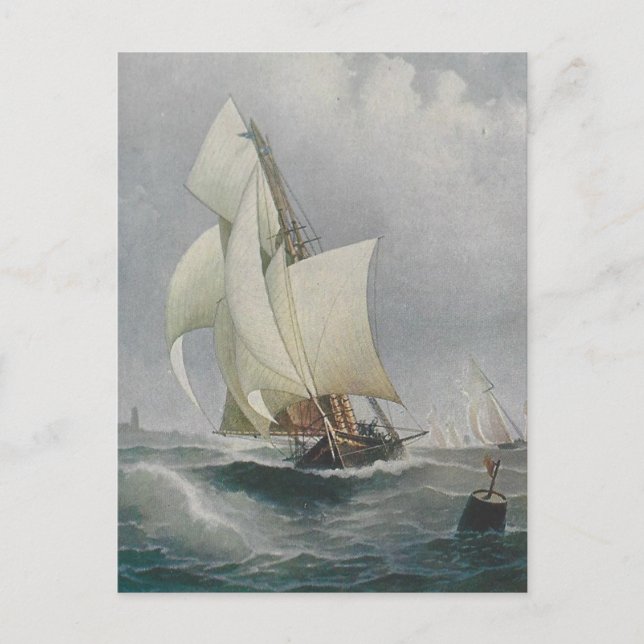 Segelboot Postkarte (Vorderseite)