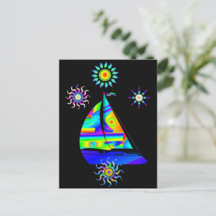 Segelboot Postkarte