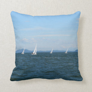 Segelboot-Rennen Kissen