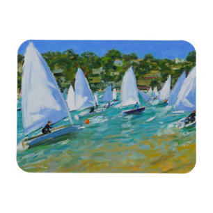 Segelboot-Rennen Magnet