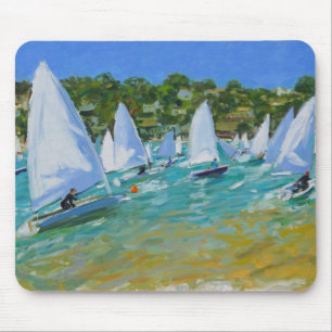 Segelboot-Rennen Mousepad