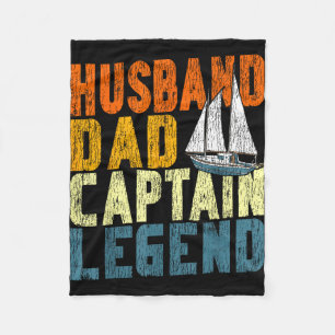 Segelboot Retro Ehemann Vater Kapitän Fleecedecke