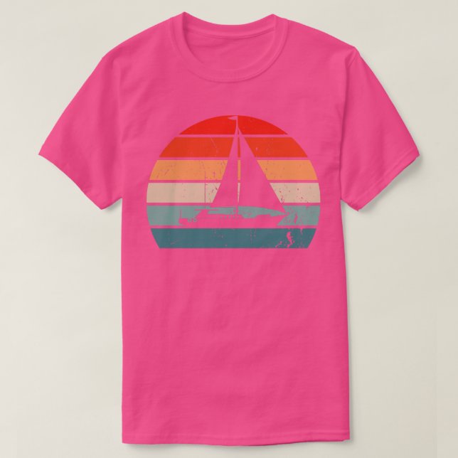 Segelboot Retro T-Shirt (Design vorne)