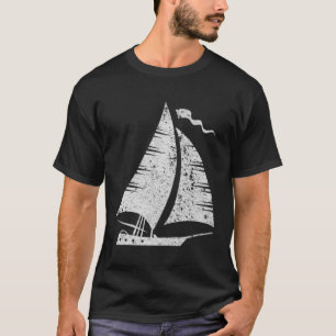 Segelboot Sailboat Segelyacht Segelyacht Motif T-Shirt