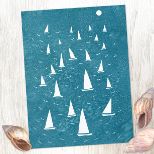 Segelboot Seascape Postkarte