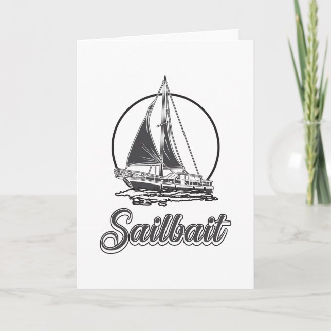 Segelboot Segelboot Sailor Segelboot Geschenk Karte (Vorderseite)