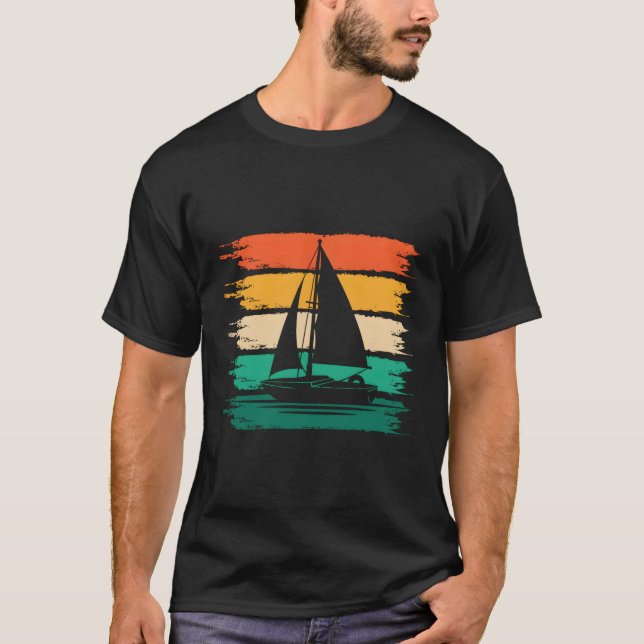 Segelboot Segelboot Segelboot T-Shirt (Vorderseite)