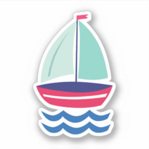 Segelboot-Segeln Aufkleber
