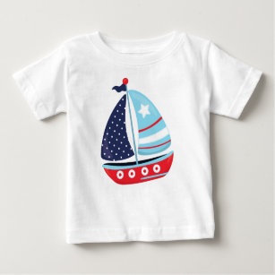 Segelboot, Segeln, Segeln, Boot, Schiff, Segeln Baby T-shirt