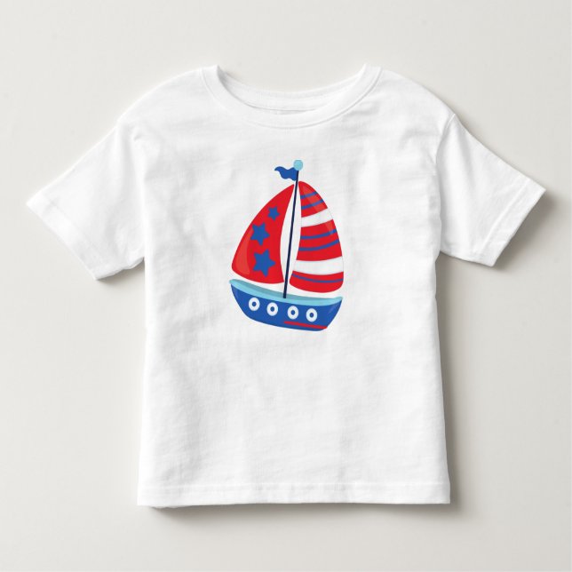 Segelboot, Segeln, Segeln, Schiff, Segeln, Boot Kleinkind T-shirt (Vorderseite)