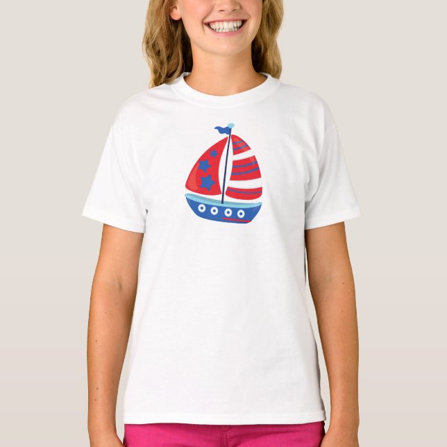 Segelboot, Segeln, Segeln, Schiff, Segeln, Boot T-Shirt (Vorderseite)