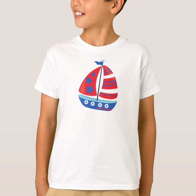 Segelboot, Segeln, Segeln, Schiff, Segeln, Boot T-Shirt (Vorderseite)
