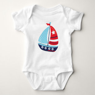 Segelboot, Segeln, Segeln, Segeln, Boot, Schiff Baby Strampler