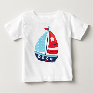 Segelboot, Segeln, Segeln, Segeln, Boot, Schiff Baby T-shirt