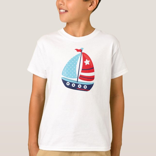 Segelboot, Segeln, Segeln, Segeln, Boot, Schiff T-Shirt (Vorderseite)