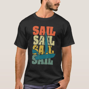 Segelboot Segelschiff Retro Vintage Segler Boot O T-Shirt