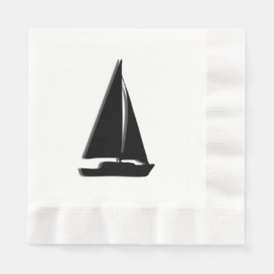 Segelboot Serviette