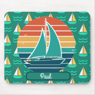 Segelboot Sommer-Mauspad Mousepad