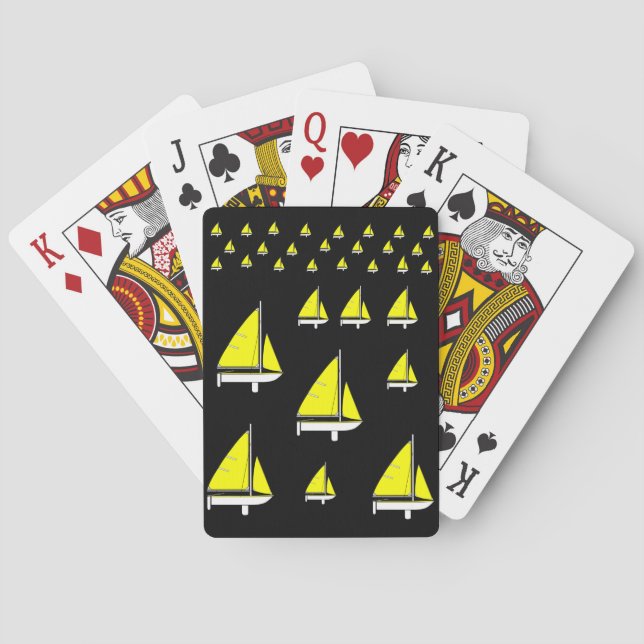 Segelboot Spielkarten Deck (Rückseite)