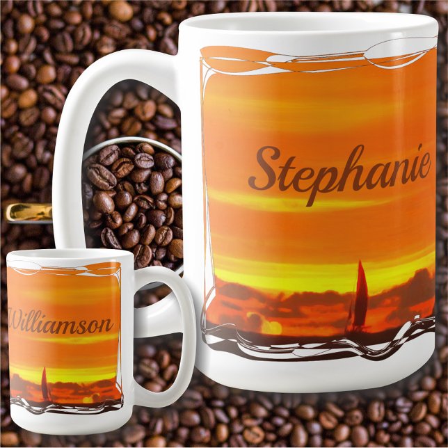 Segelboot Sunset 1300 Kaffeetasse (Von Creator hochgeladen)