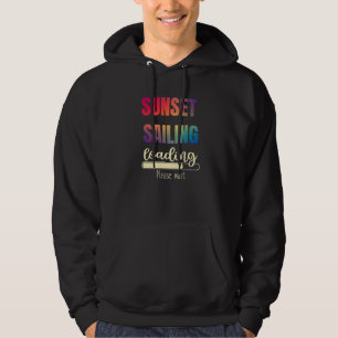 Segelboot Sunset Graphic Vintag Sailboat Fi Hoodie