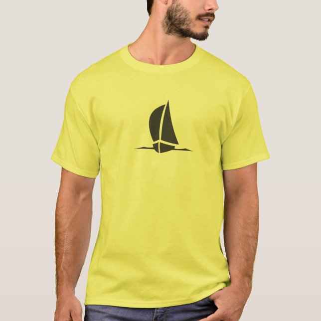 Segelboot-T - Shirt (Vorderseite)