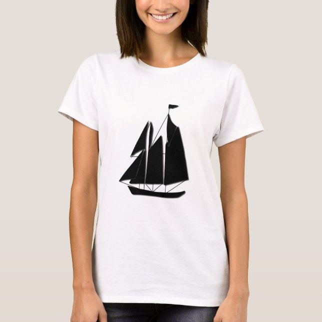 Segelboot T-Shirt (Vorderseite)