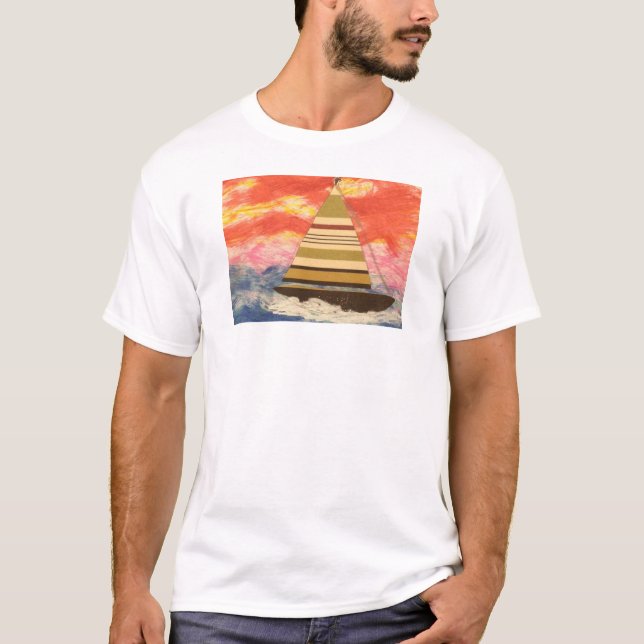 Segelboot T-Shirt (Vorderseite)