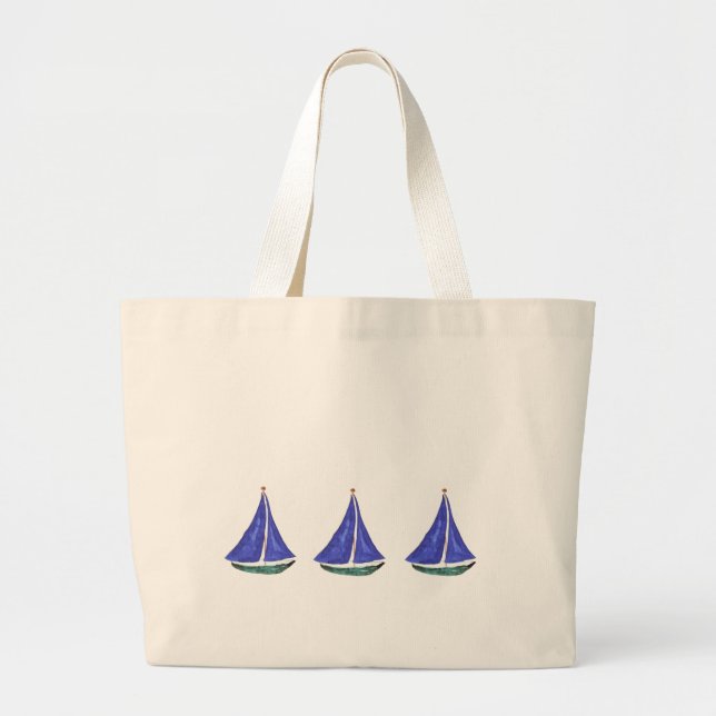 Segelboot-Tasche Jumbo Stoffbeutel (Vorne)