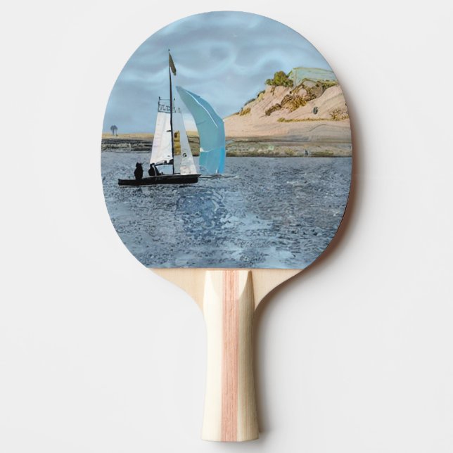 SEGELBOOT TISCHTENNIS SCHLÄGER (Vorderseite)