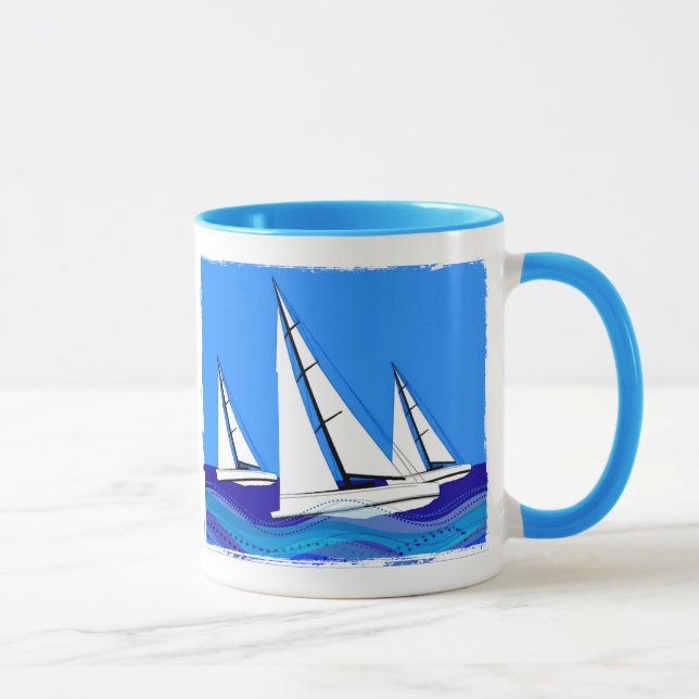 Segelboot-Trio Tasse (Rechts)