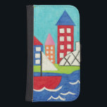 Segelboot und Heißluftballon mit Stadtbild Geldbeutel Hülle Für Das Samsung Galaxy S4<br><div class="desc">Ein Stadtbild dient als Hintergrund für ein Segelboot und einen Heißluftballon. Eine helle Sonne scheint auf der Szene,  und ein niedlicher Fisch schwimmt unter dem Wasser. Kaufen Sie diesen friedlichen Ausdruck noch heute!</div>
