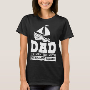 Segelboot Vater Bootsfahrt Vatertag T-Shirt