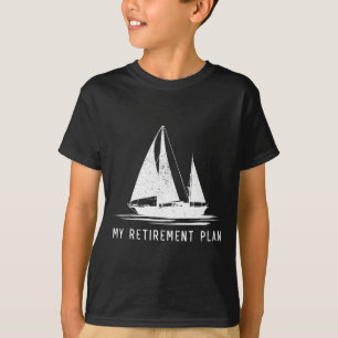 Segelboot Vater Mein Rentplan T-Shirt