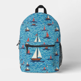 Segelboot Wave 1 Bedruckter Rucksack