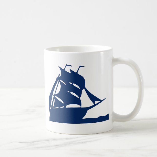 Segelboot-Wellenboot Wassersee Seesee Kaffeetasse (Rechts)