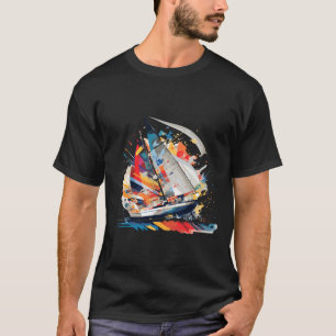 Segelboot Weltmeer Schönheit Entdeckungsreise nach T-Shirt