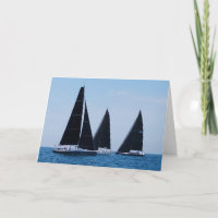 Segelboote auf Blue Water