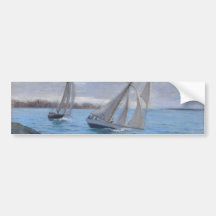 Segelboote auf dem Fluss