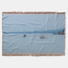 Segelboote auf dem Fluss Decke