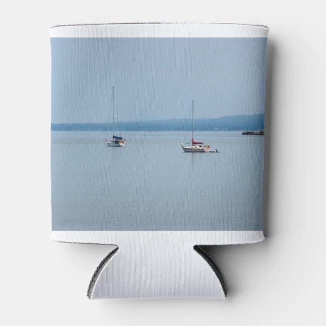 Segelboote auf dem Fluss Dosenkühler (Vorderseite)