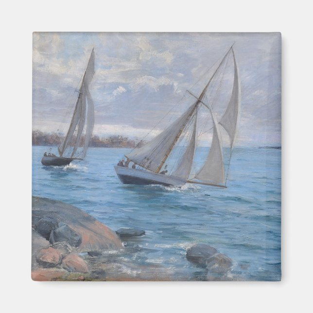 Segelboote auf dem Fluss Magnet (Vorne)